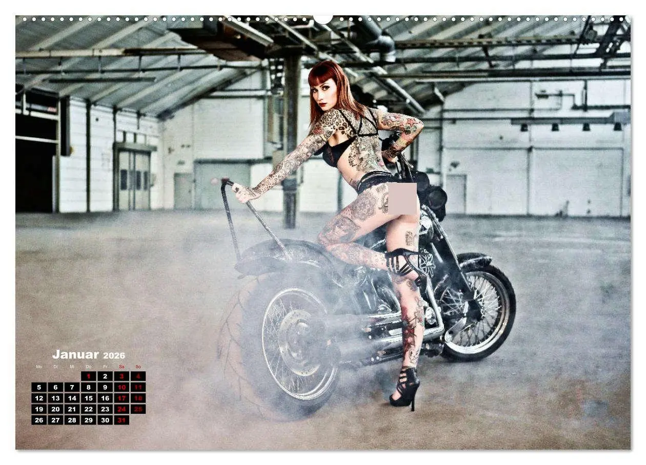 Bild: 9783457583647 | Motorräder und Sexy Girls (Wandkalender 2026 DIN A2 quer), CALVENDO...