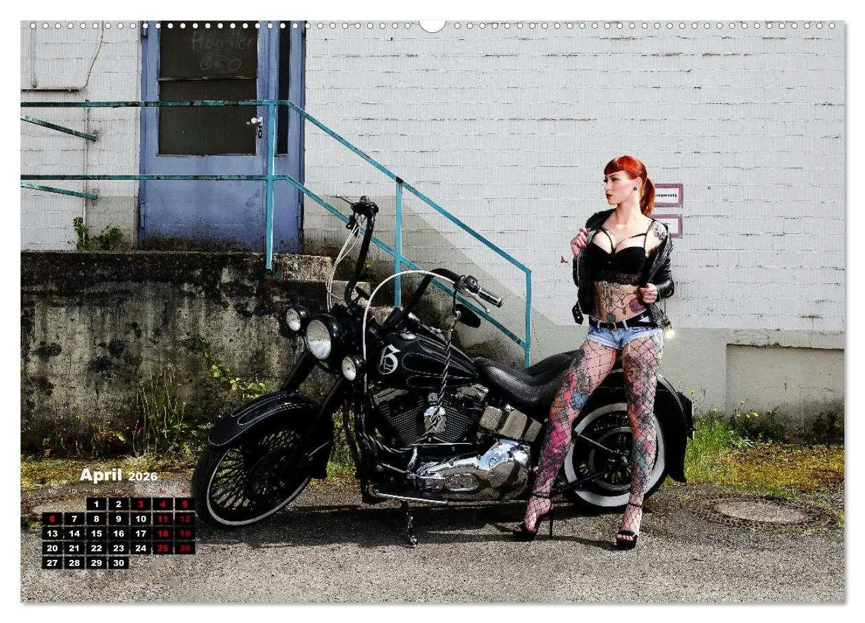 Bild: 9783457583647 | Motorräder und Sexy Girls (Wandkalender 2026 DIN A2 quer), CALVENDO...