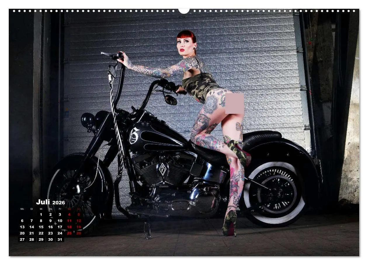 Bild: 9783457583647 | Motorräder und Sexy Girls (Wandkalender 2026 DIN A2 quer), CALVENDO...