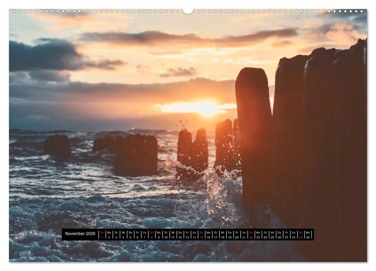 Bild: 9783457963647 | Abendlicht über der Nordsee (Wandkalender 2026 DIN A2 quer),...