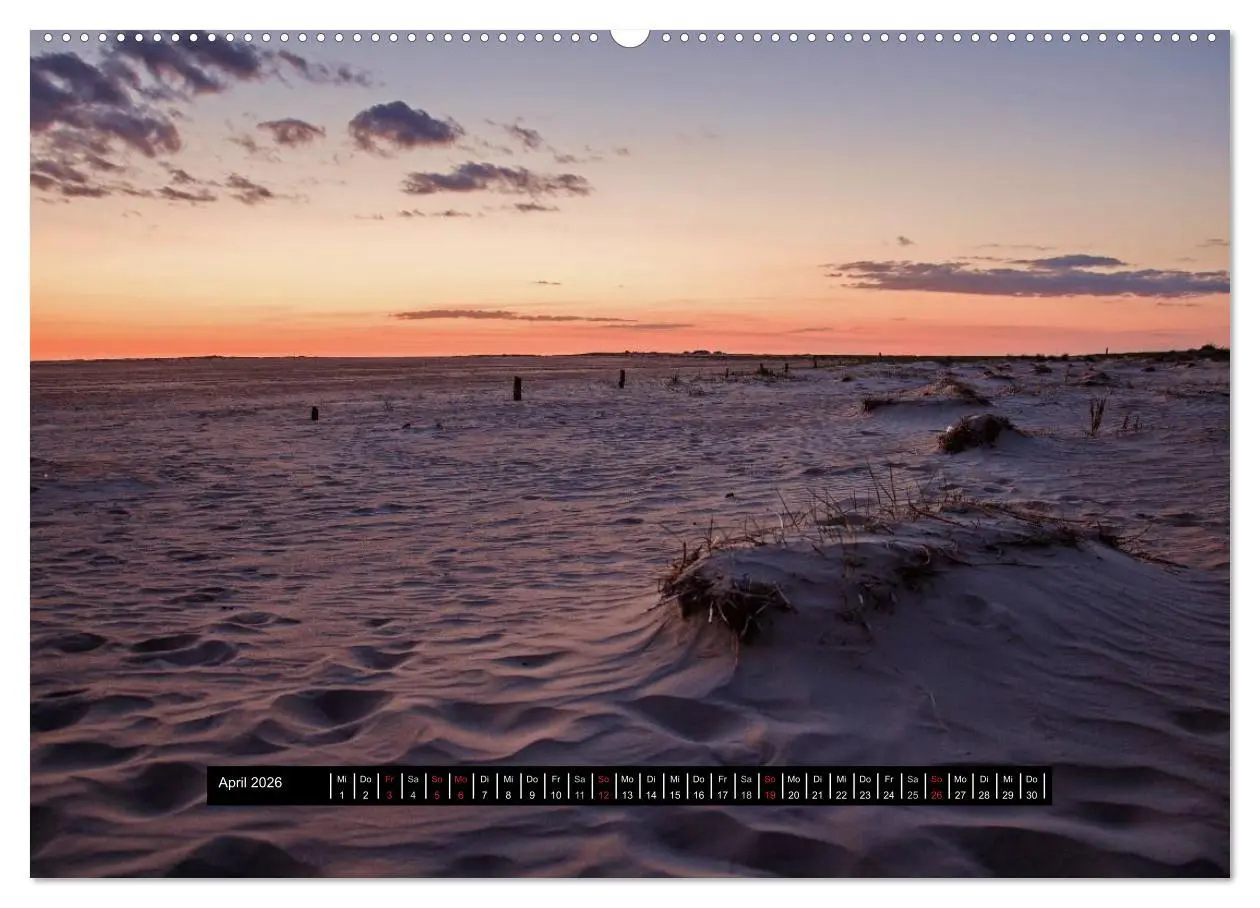 Bild: 9783457963647 | Abendlicht über der Nordsee (Wandkalender 2026 DIN A2 quer),...