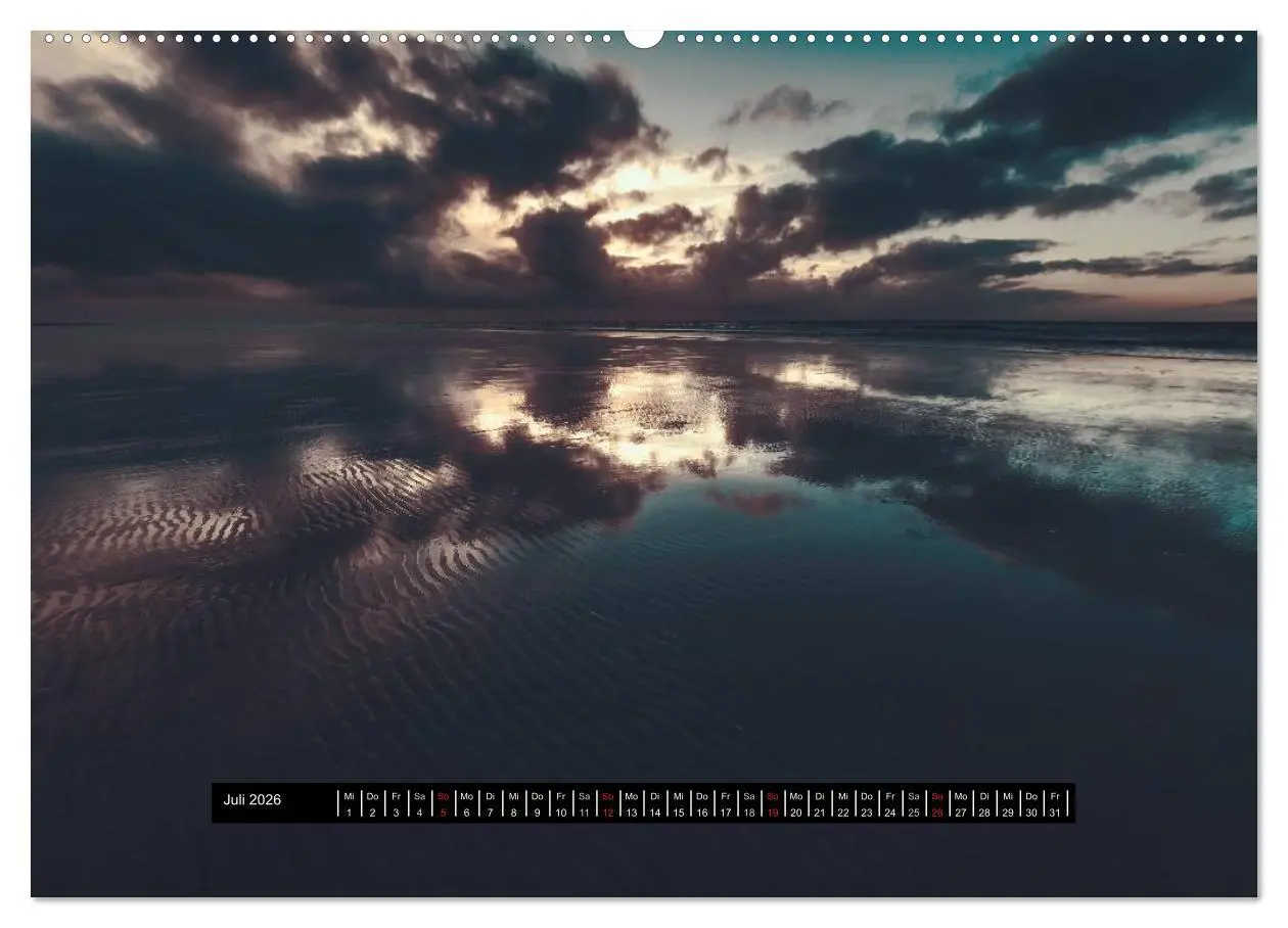 Bild: 9783457963647 | Abendlicht über der Nordsee (Wandkalender 2026 DIN A2 quer),...