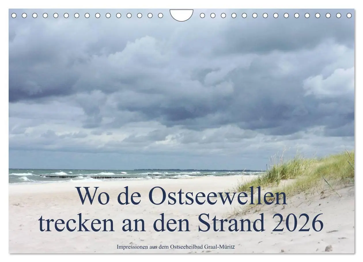 Cover: 9783516123647 | Wo de Ostseewellen trecken an den Strand 2026 (Wandkalender 2026...