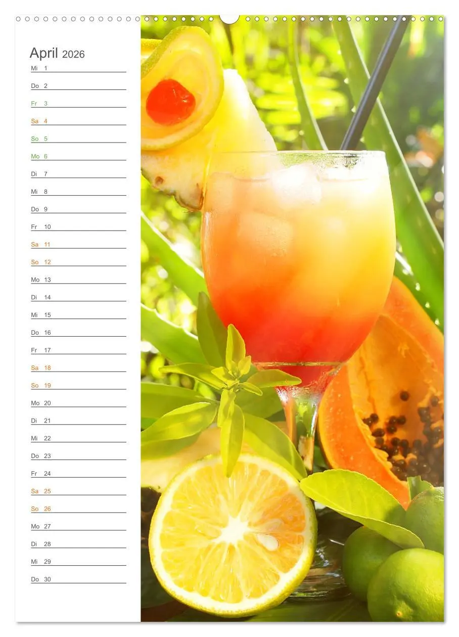 Bild: 9783516363647 | Tropical Cocktails - Erfrischend und fruchtig (Wandkalender 2026...