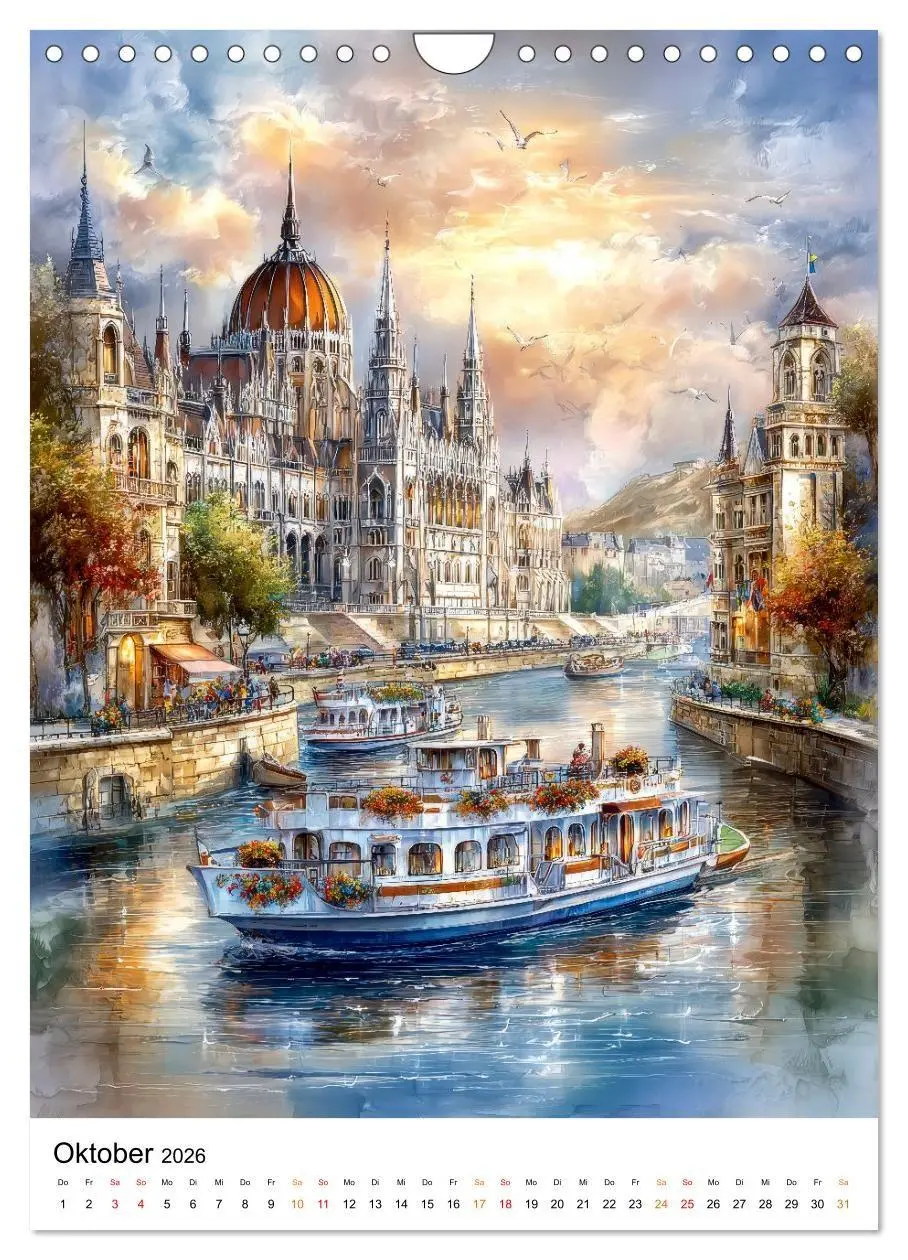 Bild: 9783516743647 | Städte im Farbenspiel (Wandkalender 2026 DIN A4 hoch), CALVENDO...
