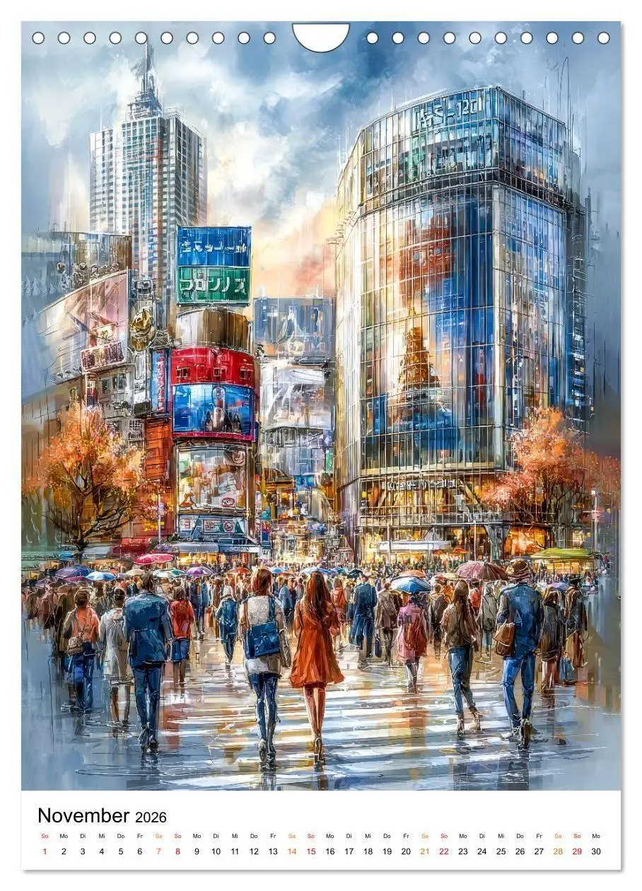 Bild: 9783516743647 | Städte im Farbenspiel (Wandkalender 2026 DIN A4 hoch), CALVENDO...