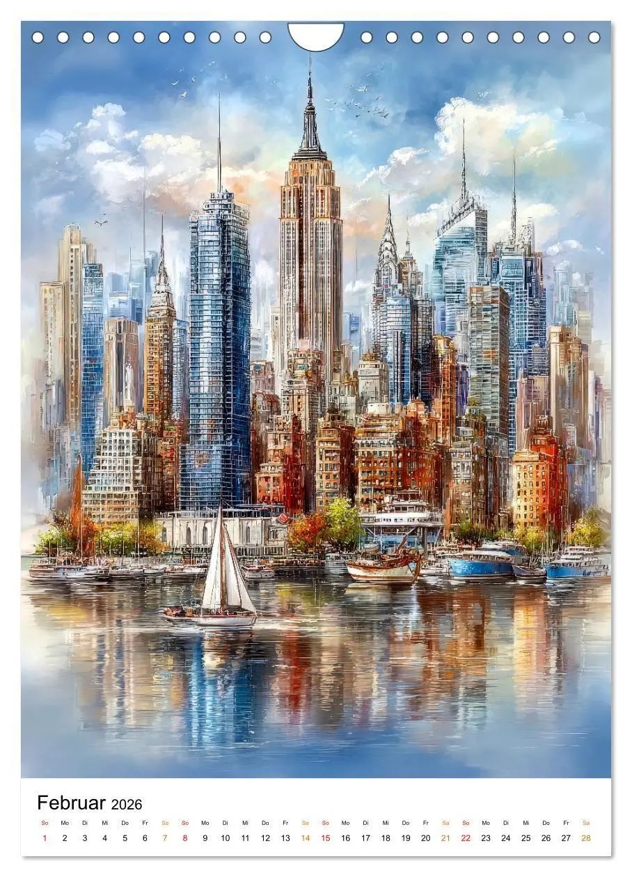 Bild: 9783516743647 | Städte im Farbenspiel (Wandkalender 2026 DIN A4 hoch), CALVENDO...