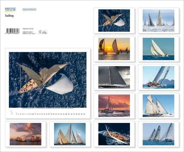 Bild: 9783819303647 | Sailing 2027 | Verlag Korsch | Kalender | Spiralbindung | 14 S. | 2027