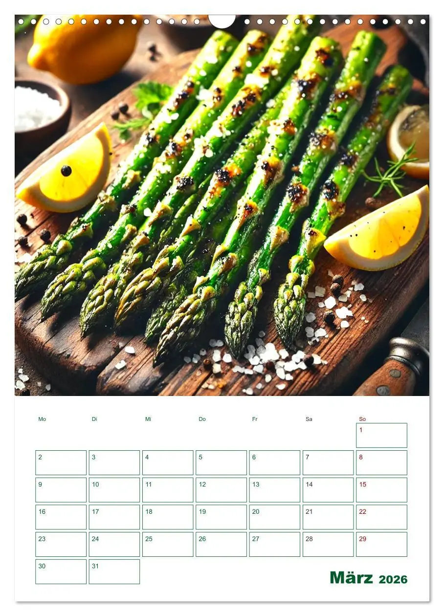 Bild: 9783457263747 | Spargelglück - von der Ernte bis zum Genuss (Wandkalender 2026 DIN...