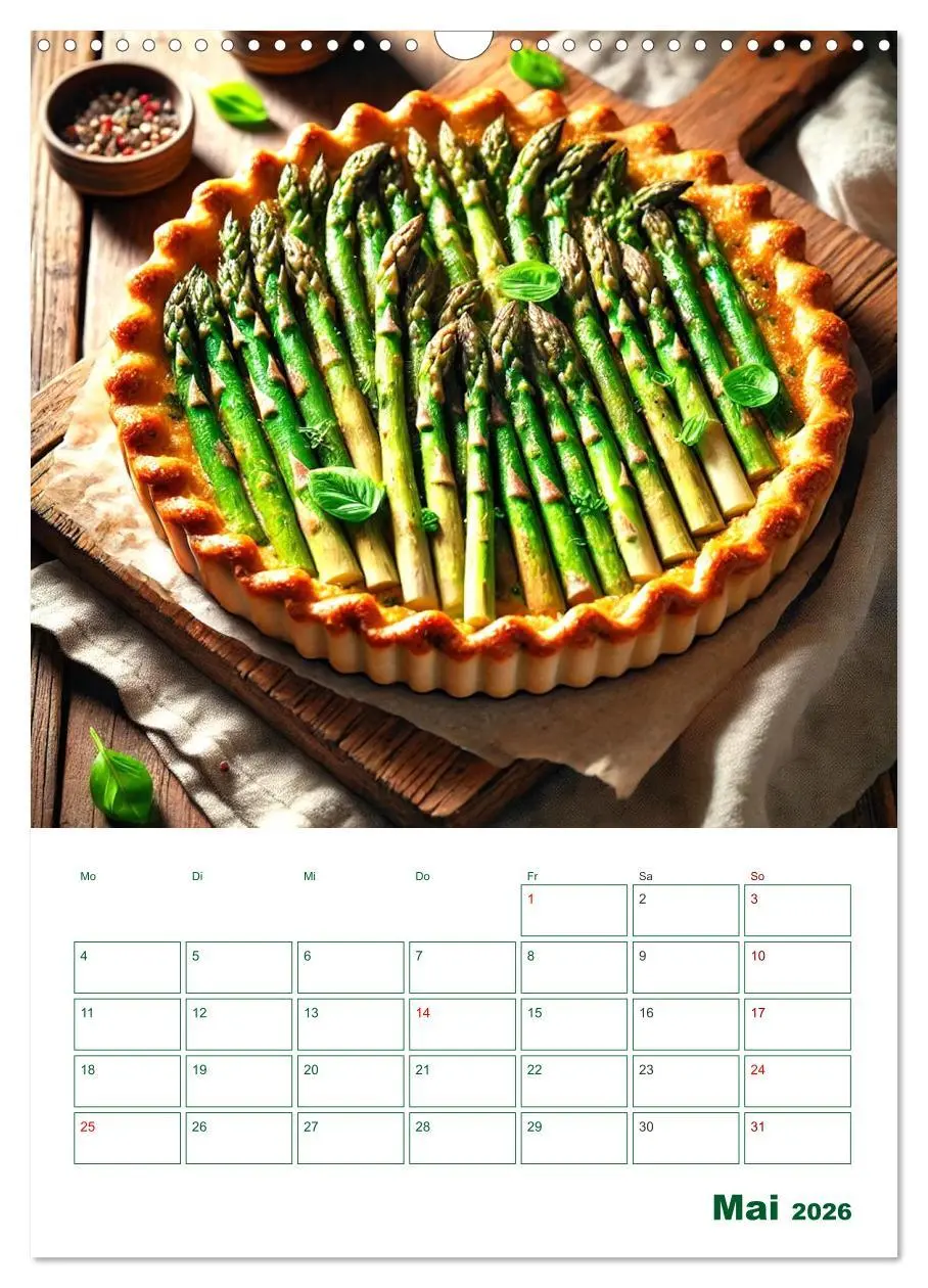 Bild: 9783457263747 | Spargelglück - von der Ernte bis zum Genuss (Wandkalender 2026 DIN...