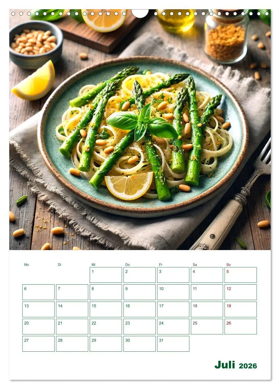 Bild: 9783457263747 | Spargelglück - von der Ernte bis zum Genuss (Wandkalender 2026 DIN...