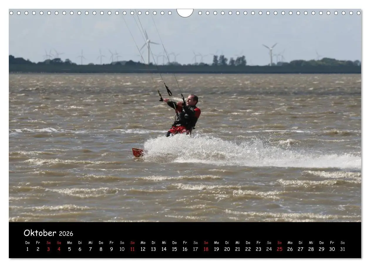 Bild: 9783516113747 | Kitesurfen - Faszination auf dem Wasser (Wandkalender 2026 DIN A3...