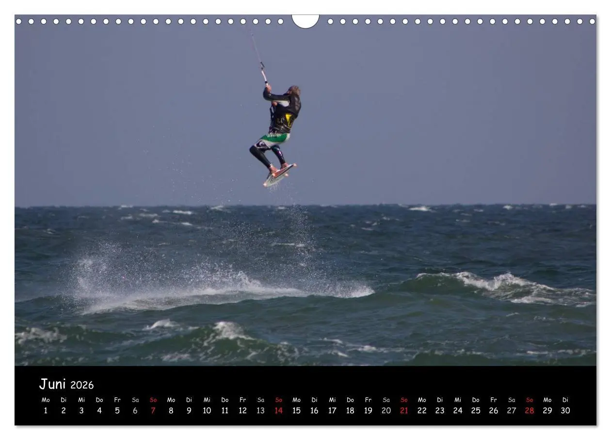 Bild: 9783516113747 | Kitesurfen - Faszination auf dem Wasser (Wandkalender 2026 DIN A3...
