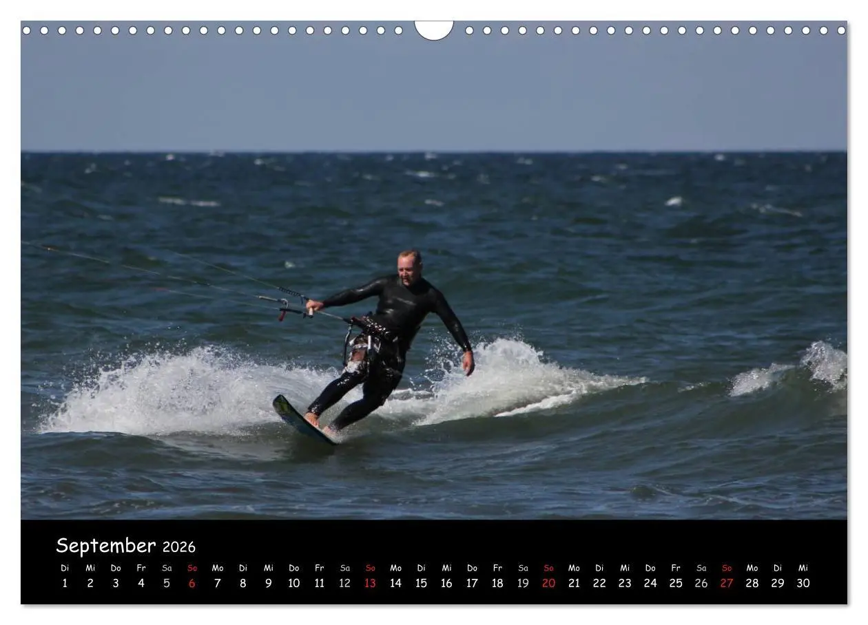 Bild: 9783516113747 | Kitesurfen - Faszination auf dem Wasser (Wandkalender 2026 DIN A3...
