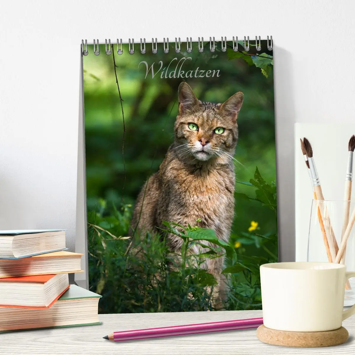 Bild: 9783516423747 | Wildkatzen - scheue Jäger (Tischkalender 2026 DIN A5 hoch),...