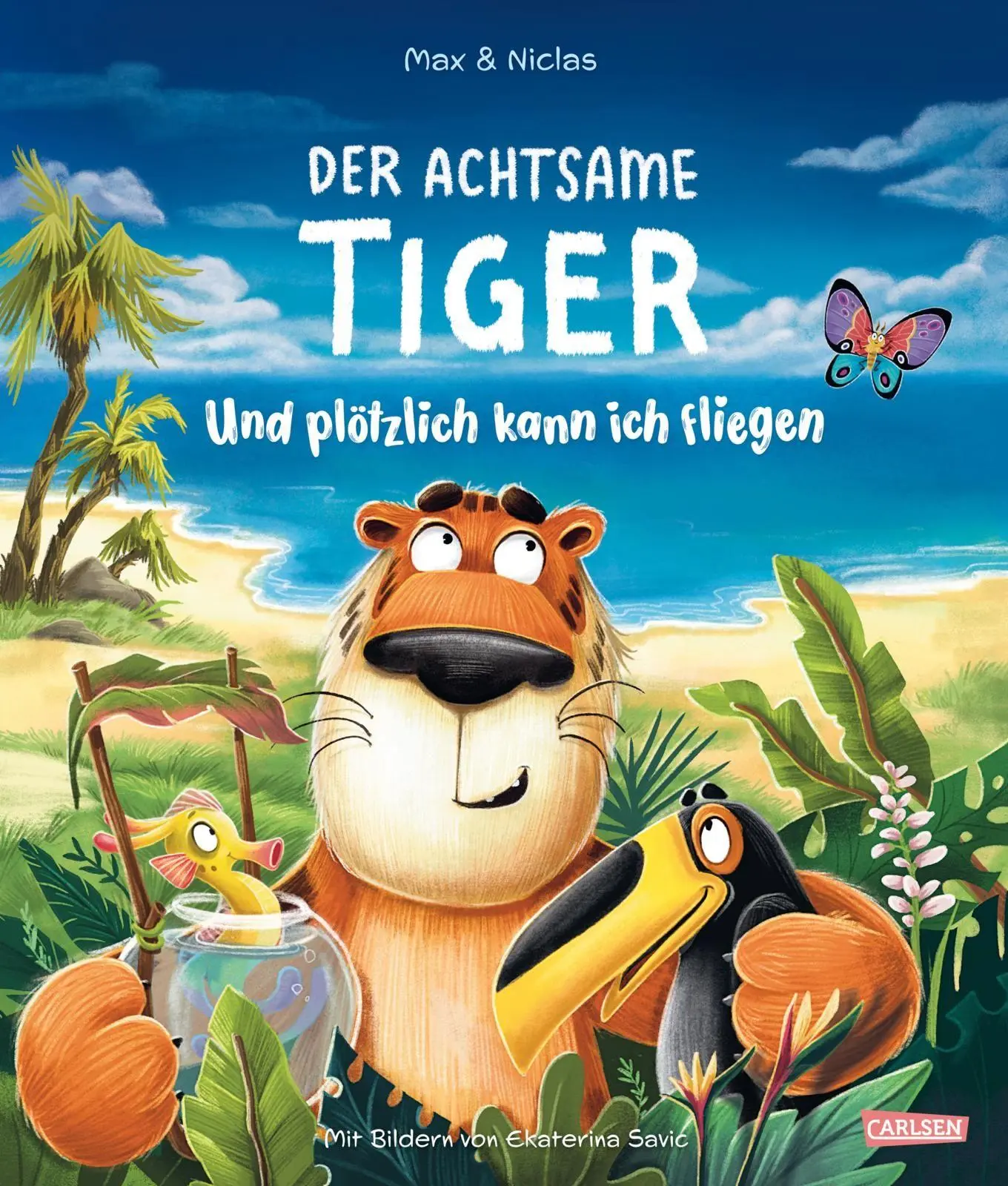 Cover: 9783551523747 | Der achtsame Tiger: Und plötzlich kann ich fliegen | Max &amp; Niclas