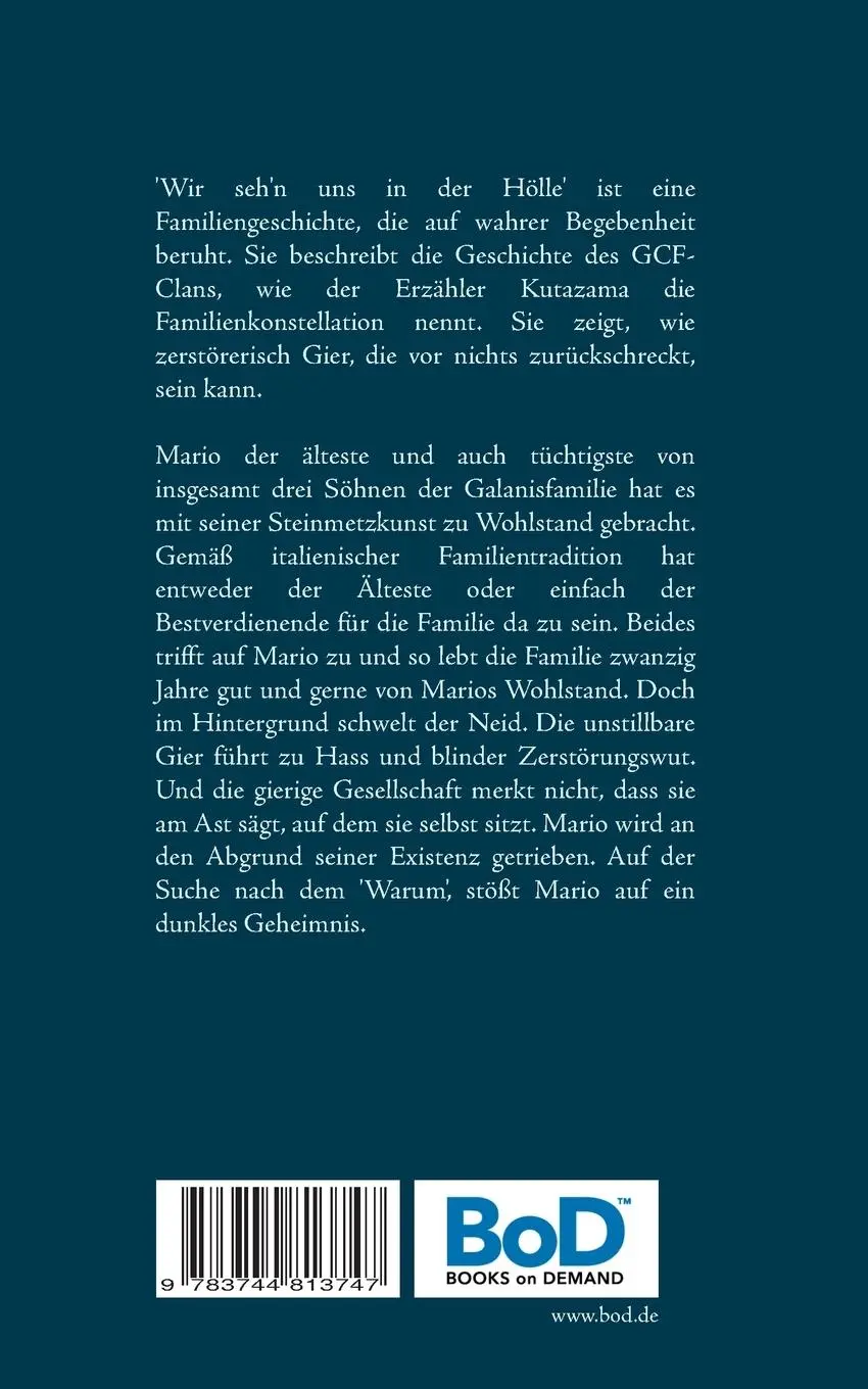 Rückseite: 9783744813747 | Wir seh'n uns in der Hölle | eine Familientragödie | Ellen Heinzelmann