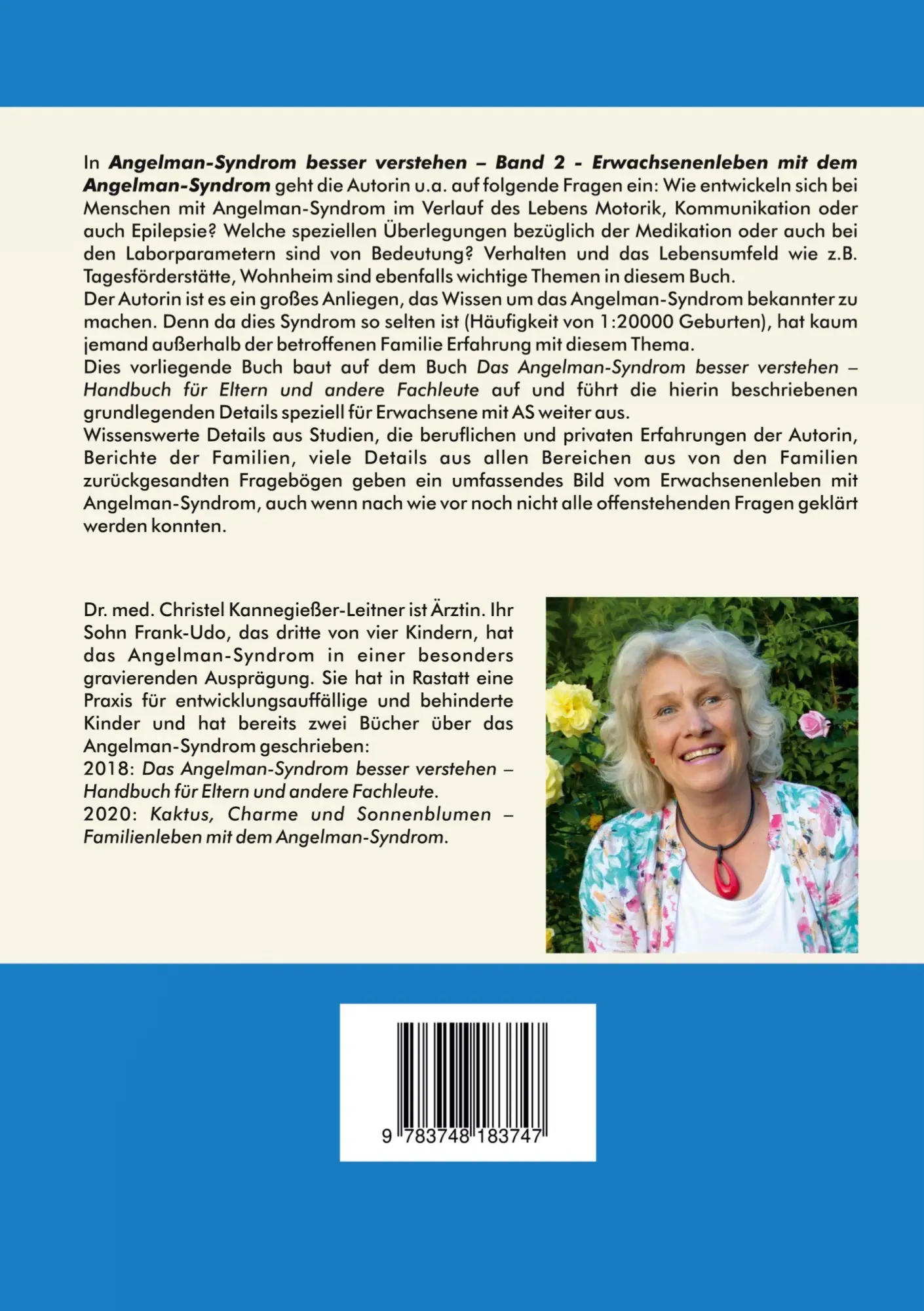 Rückseite: 9783748183747 | Das Angelman-Syndrom besser verstehen / Band 2 | Kannegießer-Leitner