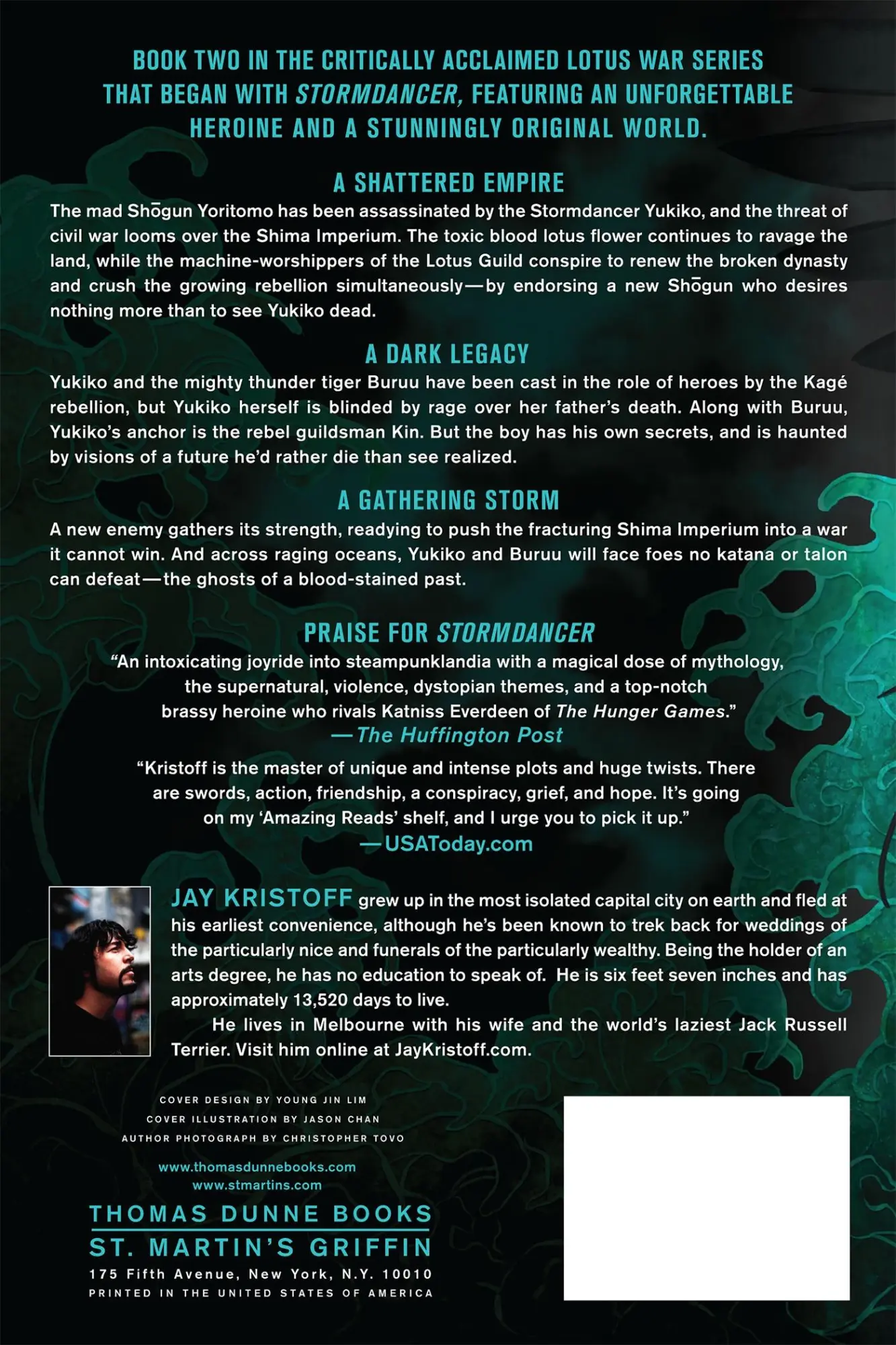Rückseite: 9781250053947 | Kinslayer | The Lotus War Book Two | Jay Kristoff | Taschenbuch | 2014