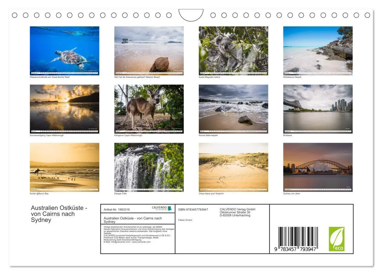 Bild: 9783457793947 | Australien Ostküste - von Cairns nach Sydney (Wandkalender 2026 DIN...