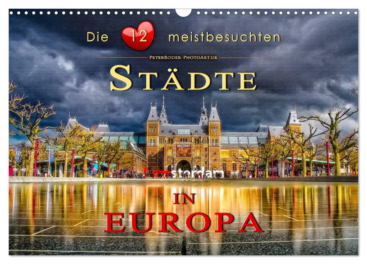 Cover: 9783457863947 | Die 12 meistbesuchten Städte in Europa (Wandkalender 2026 DIN A3...