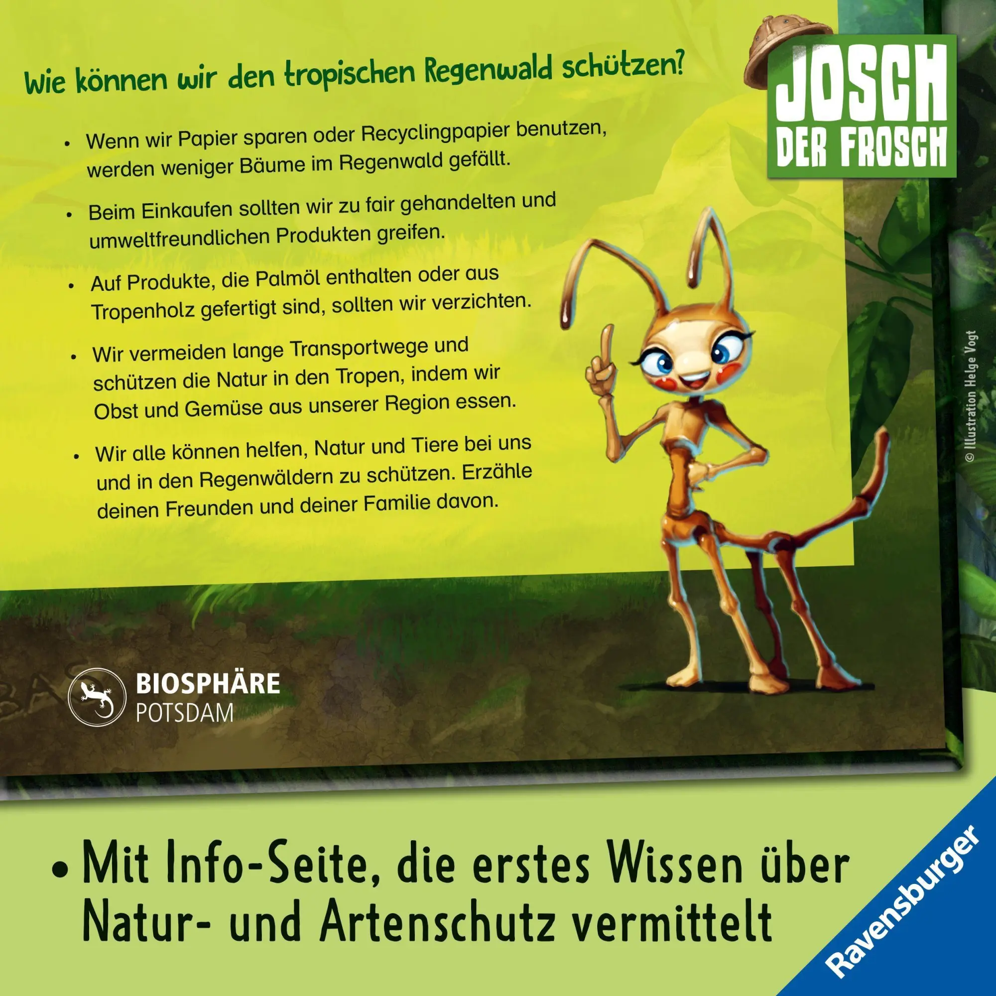 Bild: 9783473463947 | Josch der Frosch: Abenteuer im Regenwald | Hubertus Rufledt | Buch