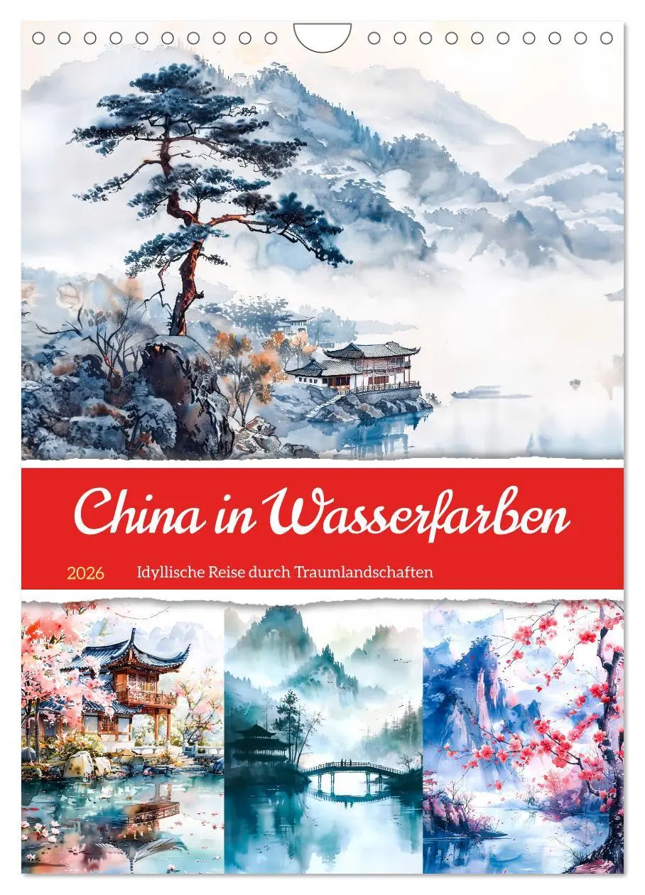 Cover: 9783516263947 | China in Wasserfarben - Idyllische Reise durch Traumlandschaften...