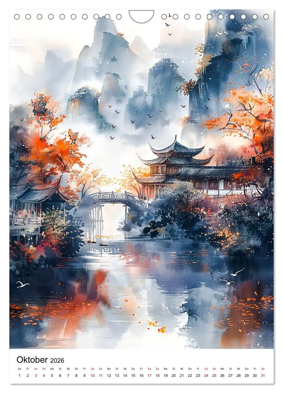 Bild: 9783516263947 | China in Wasserfarben - Idyllische Reise durch Traumlandschaften...
