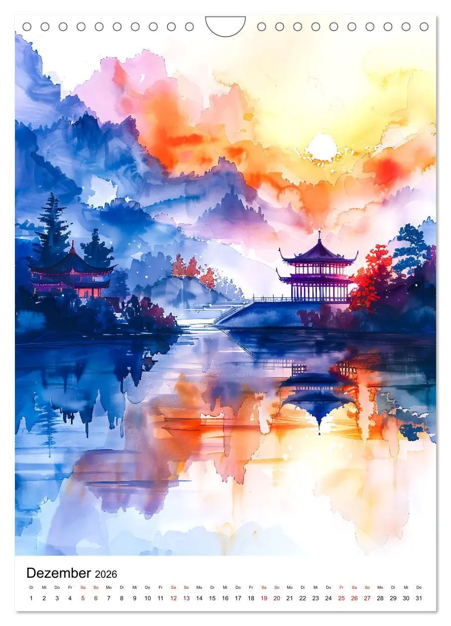 Bild: 9783516263947 | China in Wasserfarben - Idyllische Reise durch Traumlandschaften...