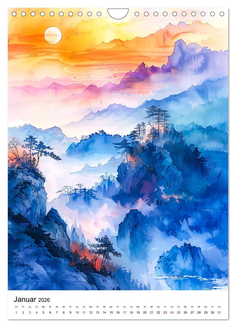 Bild: 9783516263947 | China in Wasserfarben - Idyllische Reise durch Traumlandschaften...