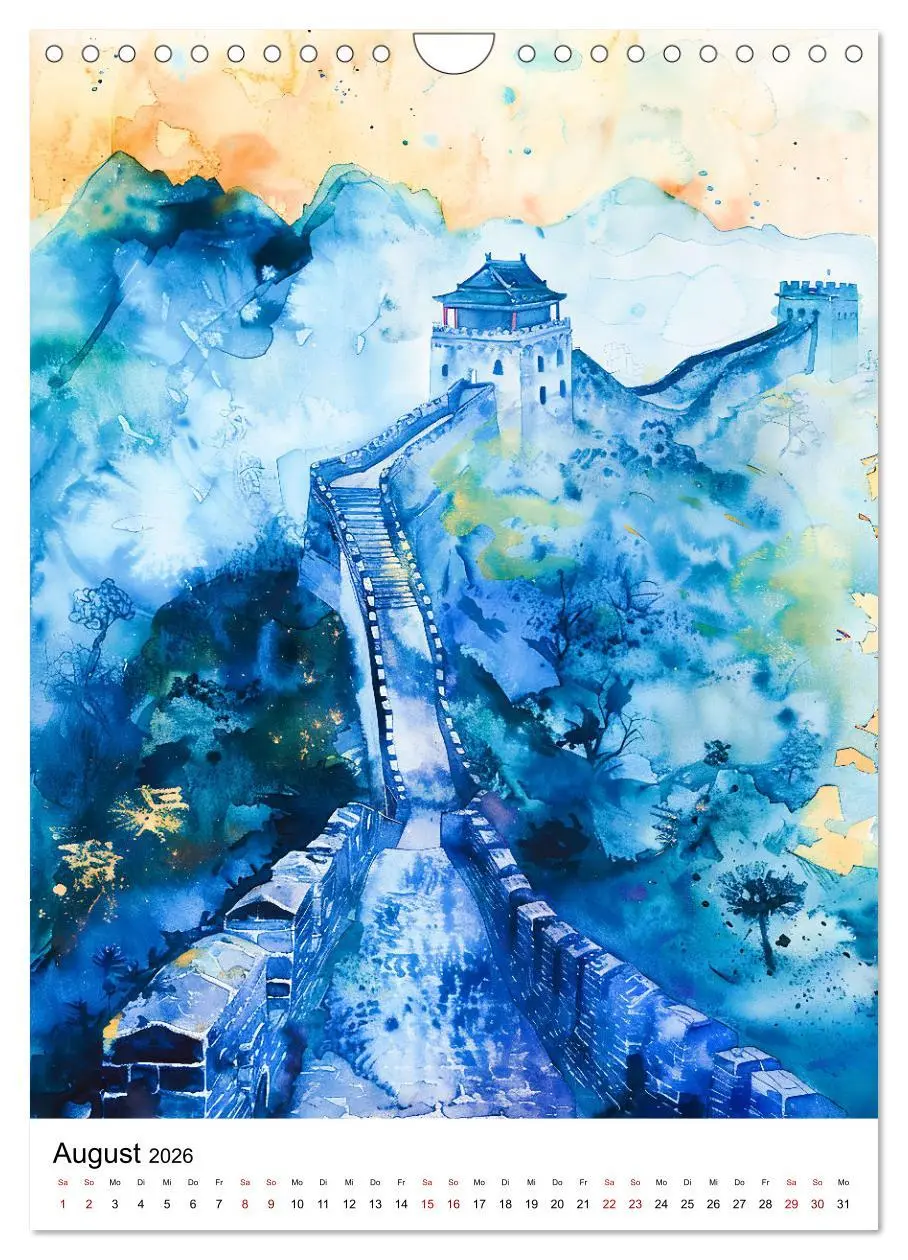 Bild: 9783516263947 | China in Wasserfarben - Idyllische Reise durch Traumlandschaften...