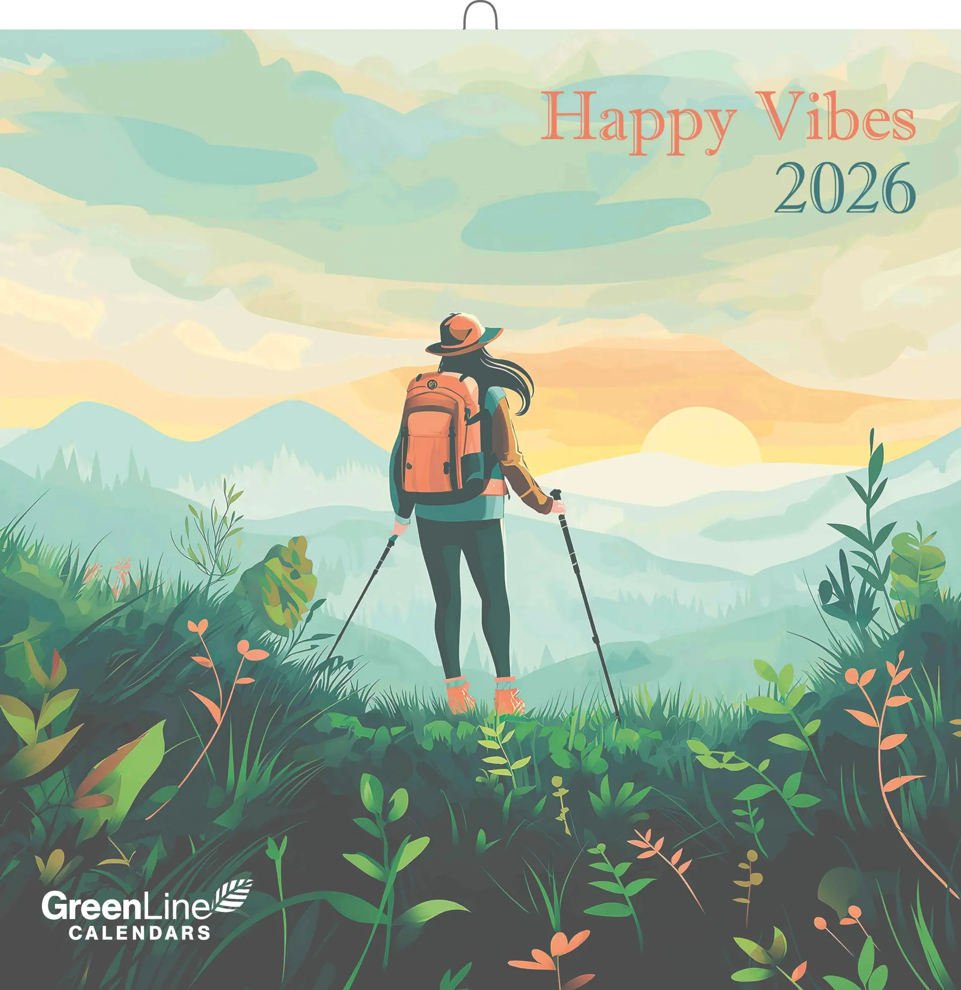 Cover: 4069095004047 | GreenLine Happy Vibes 2026 - Wand-Kalender - Broschüren-Kalender -...