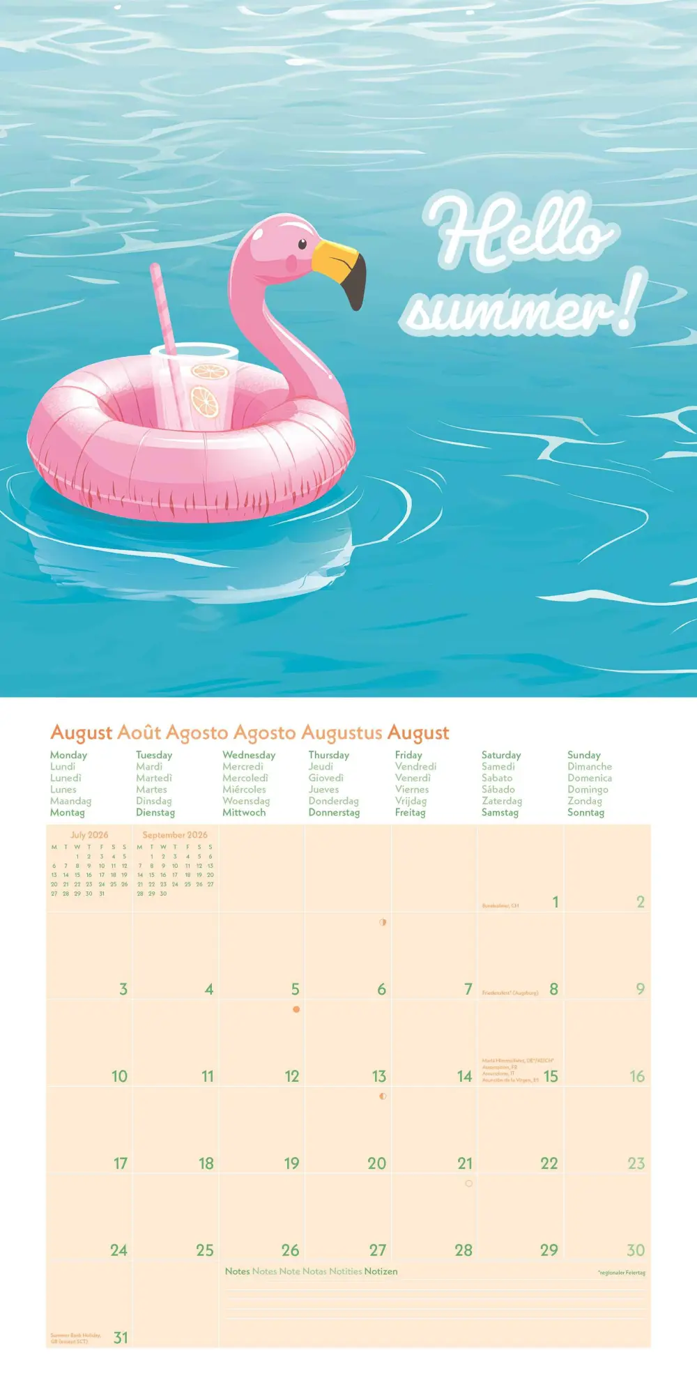 Bild: 4069095004047 | GreenLine Happy Vibes 2026 - Wand-Kalender - Broschüren-Kalender -...