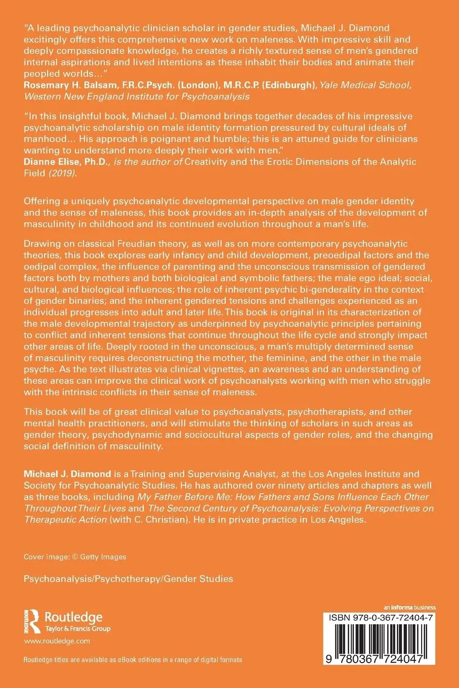 Rückseite: 9780367724047 | Masculinity and Its Discontents | Michael J. Diamond | Taschenbuch