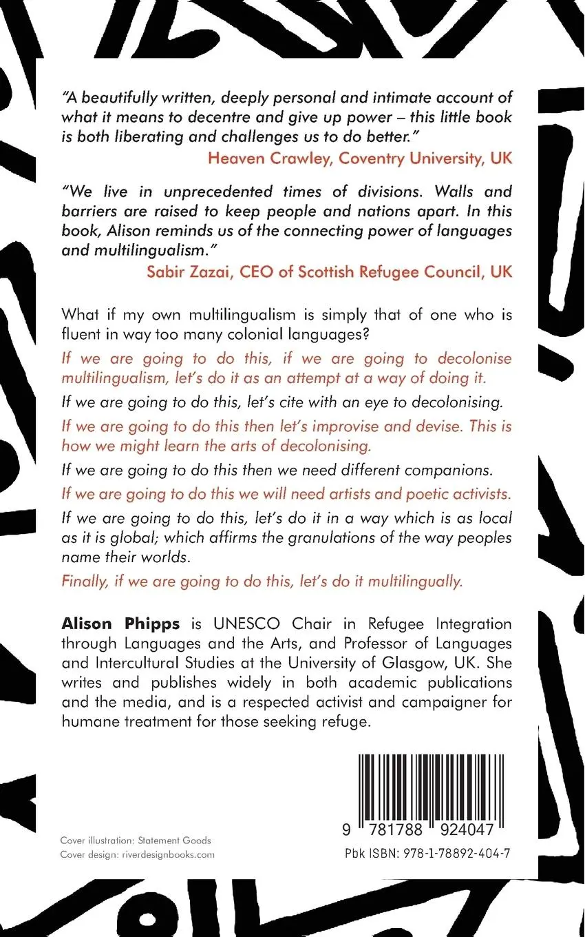 Rückseite: 9781788924047 | Decolonising Multilingualism | Struggles to Decreate | Alison Phipps