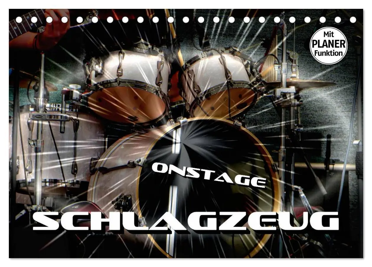Cover: 9783435424047 | Schlagzeug onstage (Tischkalender 2025 DIN A5 quer), CALVENDO...