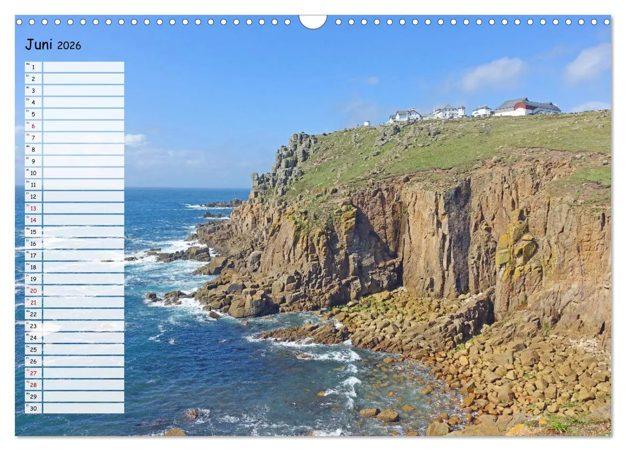 Bild: 9783457824047 | Cornwall. Terminkalender (Wandkalender 2026 DIN A3 quer), CALVENDO...