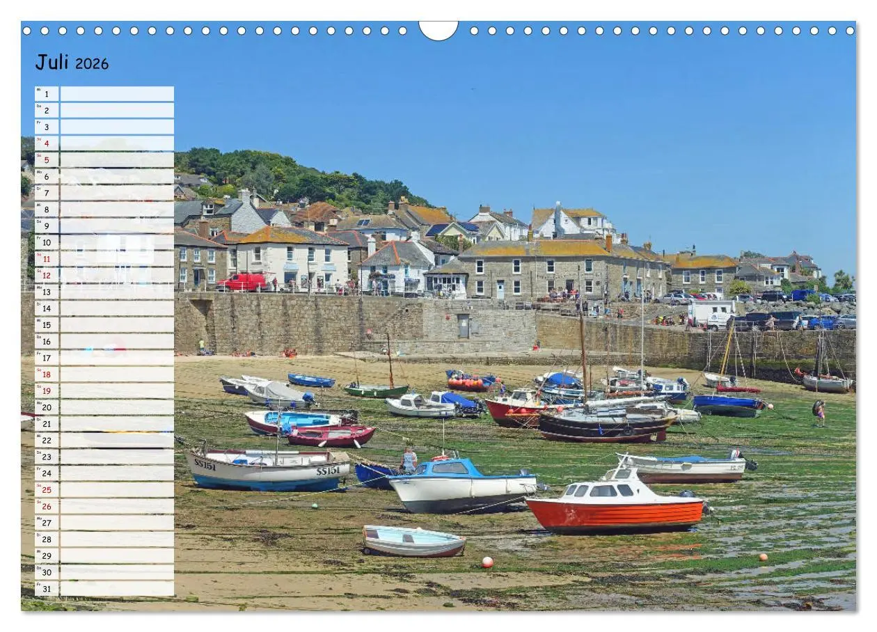 Bild: 9783457824047 | Cornwall. Terminkalender (Wandkalender 2026 DIN A3 quer), CALVENDO...