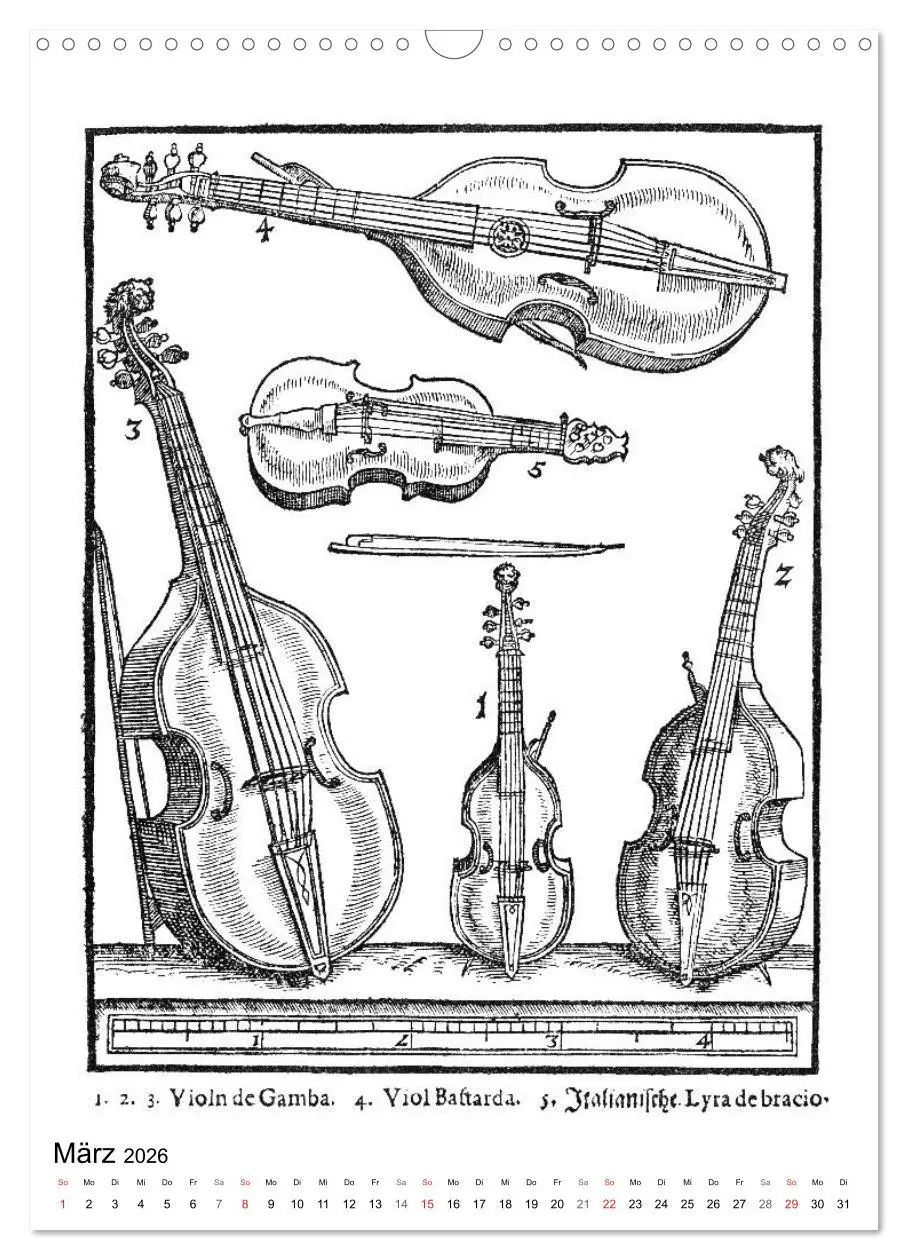 Bild: 9783516394047 | Michael Praetorius Syntagma Musicum (Wandkalender 2026 DIN A3...