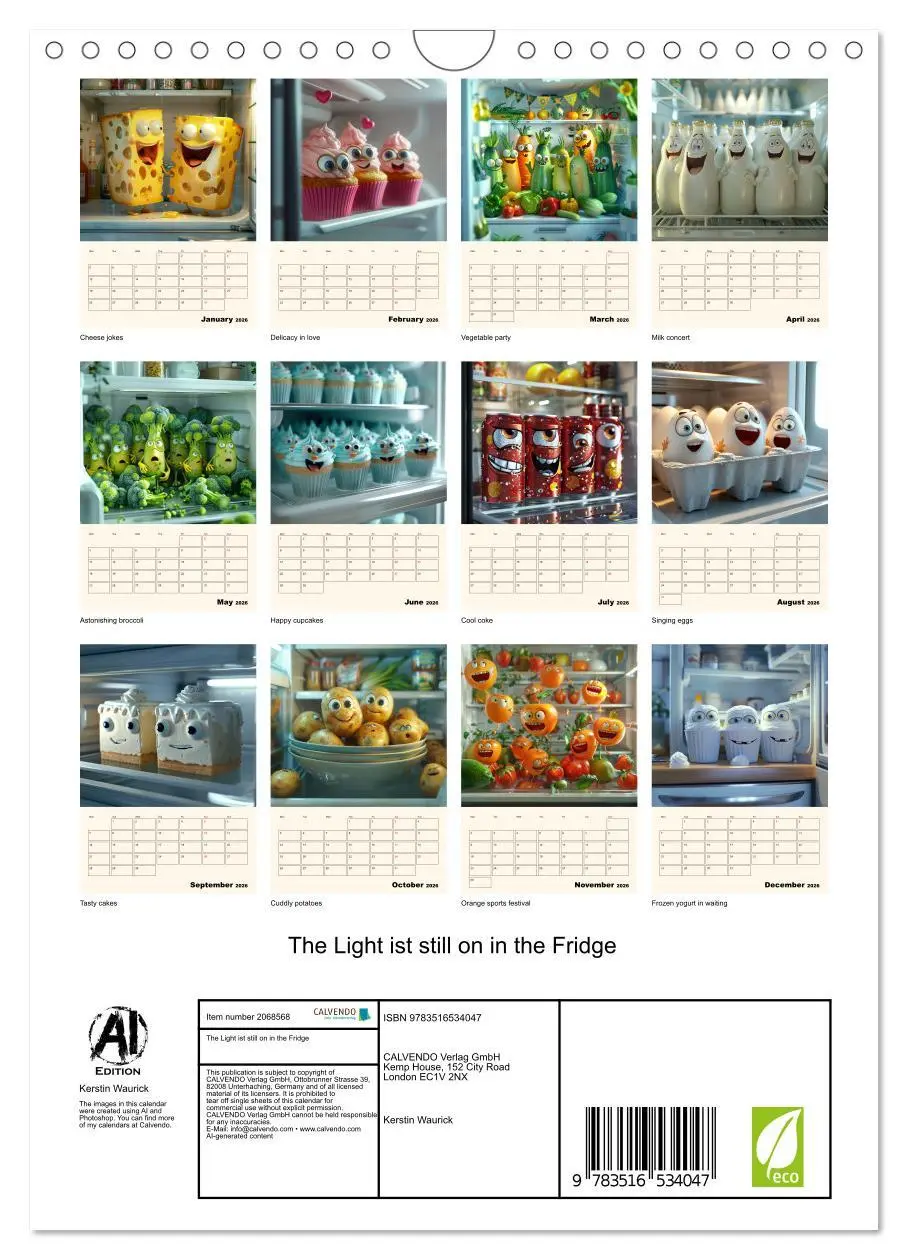 Bild: 9783516534047 | The Light ist still on in the Fridge (Wall Calendar 2026 DIN A4...