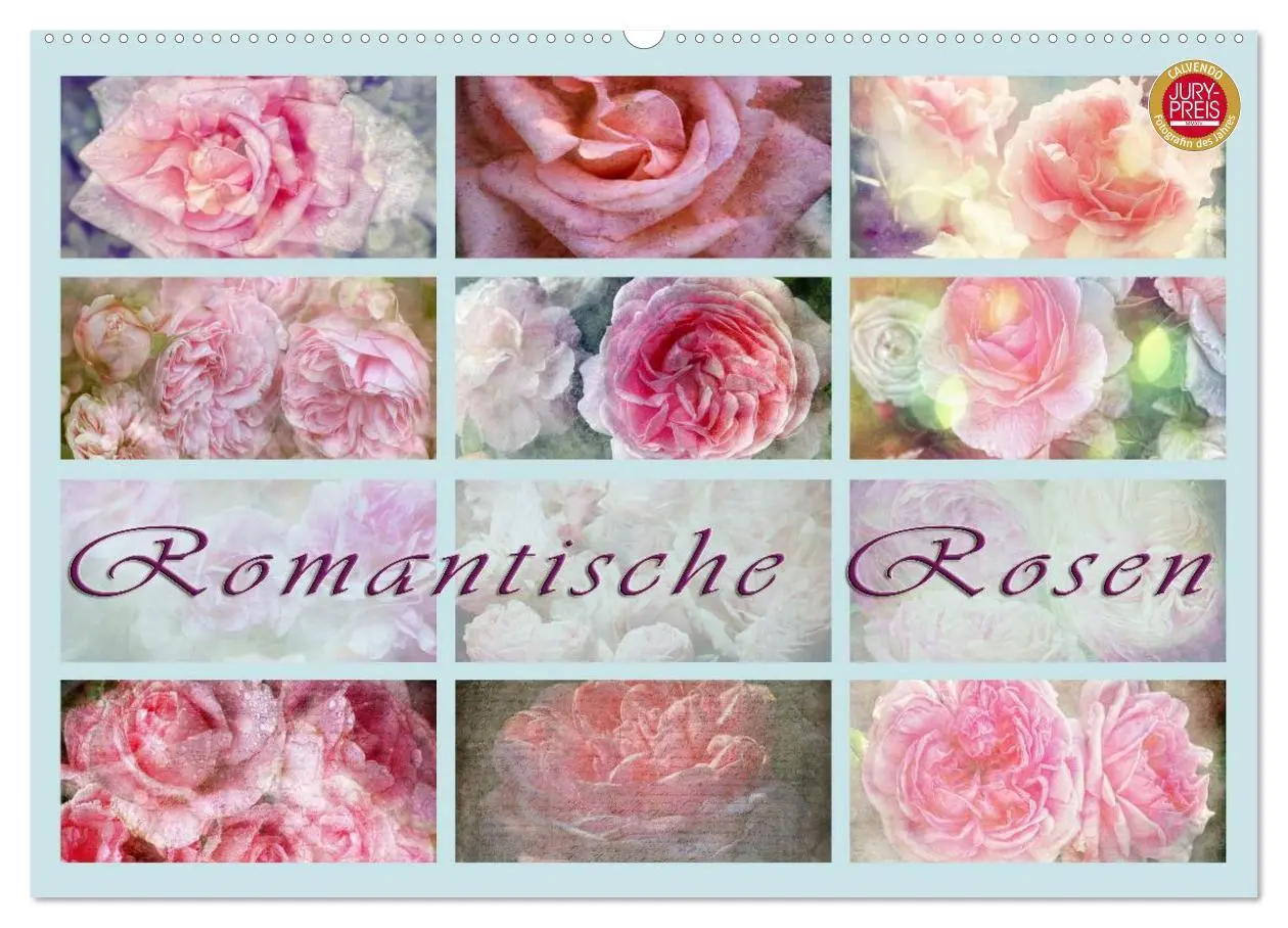 Cover: 9783516144147 | Romantische Rosen (Wandkalender 2026 DIN A2 quer), CALVENDO...