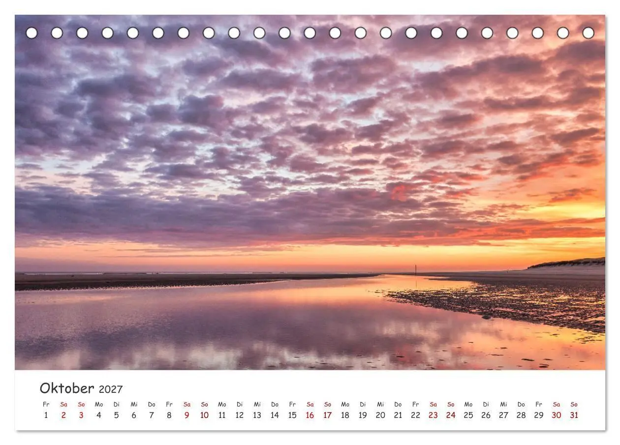 Bild: 9783569474147 | Sehnsuchtinsel Langeoog (Tischkalender 2027 DIN A5 quer), CALVENDO...
