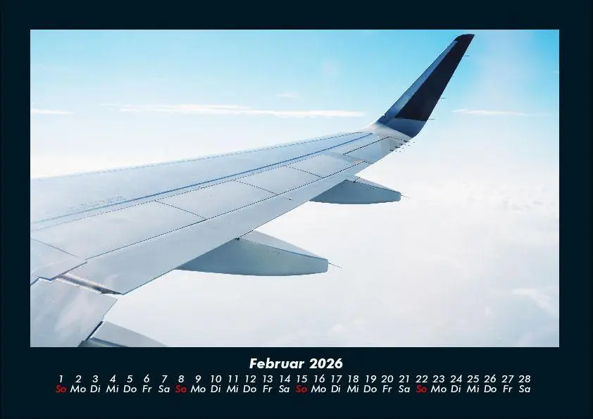 Bild: 9783695414147 | Flugzeuge 2026 Fotokalender DIN A4 | Tobias Becker | Kalender | 2026