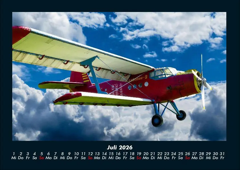 Bild: 9783695414147 | Flugzeuge 2026 Fotokalender DIN A4 | Tobias Becker | Kalender | 2026