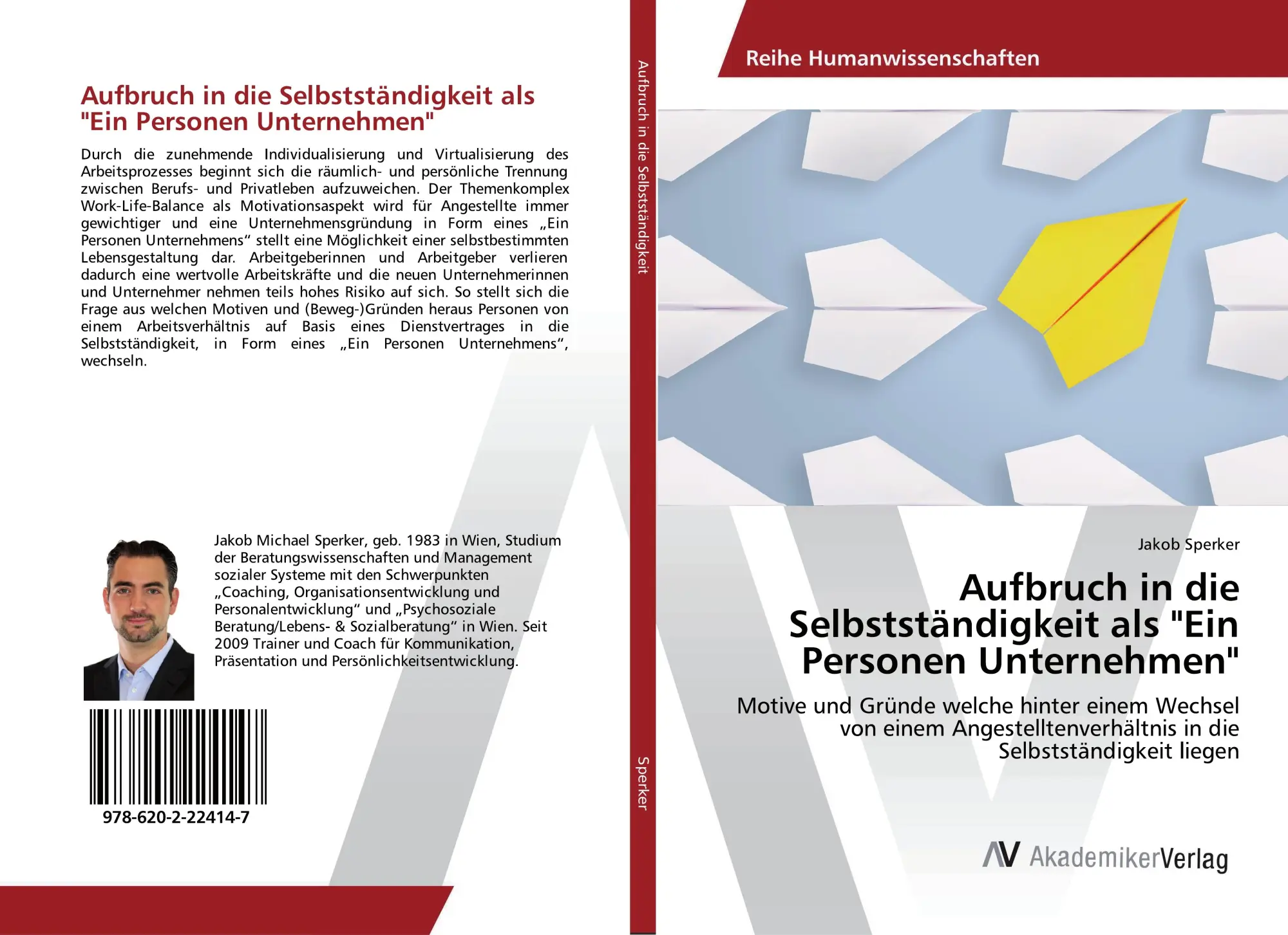 Cover: 9786202224147 | Aufbruch in die Selbstständigkeit als "Ein Personen Unternehmen"