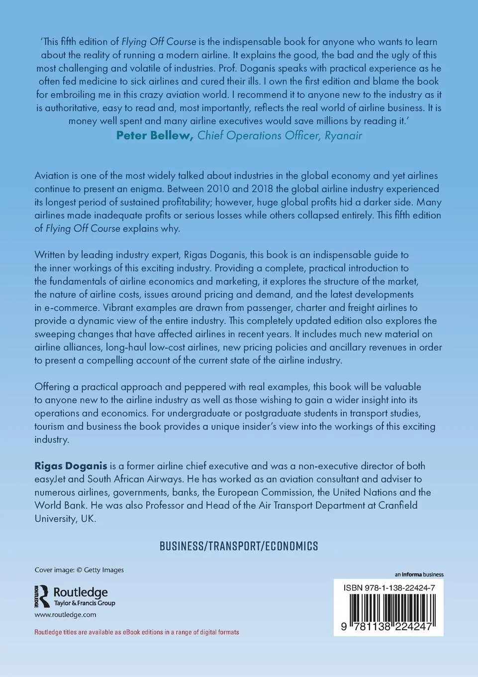Rückseite: 9781138224247 | Flying Off Course | Airline Economics and Marketing | Rigas Doganis
