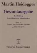 Cover: 9783465034247 | Bremer und Freiburger Vorträge | Martin Heidegger | Taschenbuch | 2005