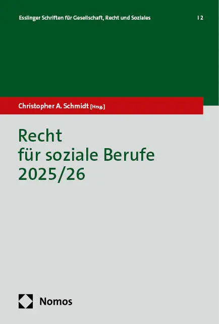 Cover: 9783756024247 | Recht für soziale Berufe 2025/26 | Christopher A. Schmidt | Buch