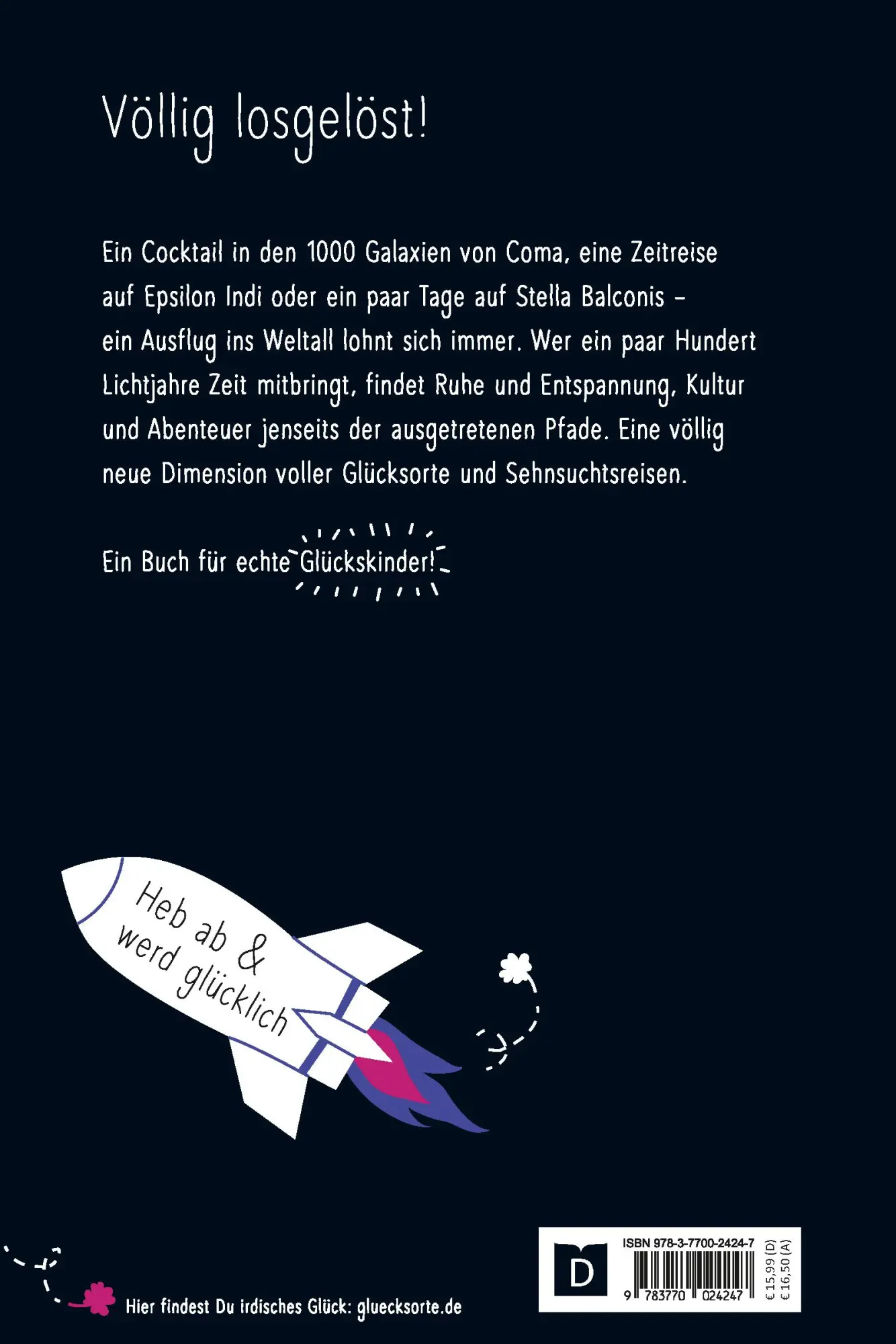 Rückseite: 9783770024247 | Glücksorte im Weltall | Heb ab &amp; werd glücklich | Jürgen Kron | Buch