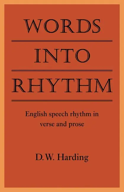 Cover: 9780521134347 | Words Into Rhythm | English Speech Rhythm in Verse and Prose | Buch